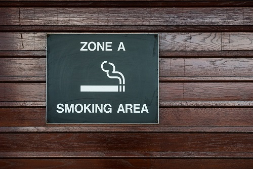 zone a smoking area